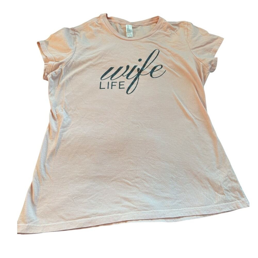 Wife Life T-shirt - Pink - XXL - Like New Perfect Gift Bride Wedding Honeymoon